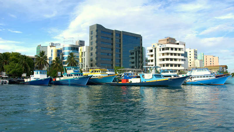 The Maldives Monetary Authority building on Malé's waterfront
